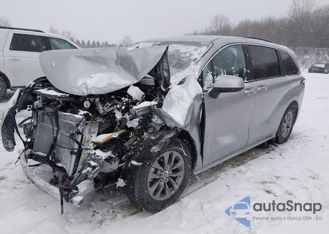 2025 Toyota Sienna Le from USA, damaged, VIN 5TDKRKEC8SS247750